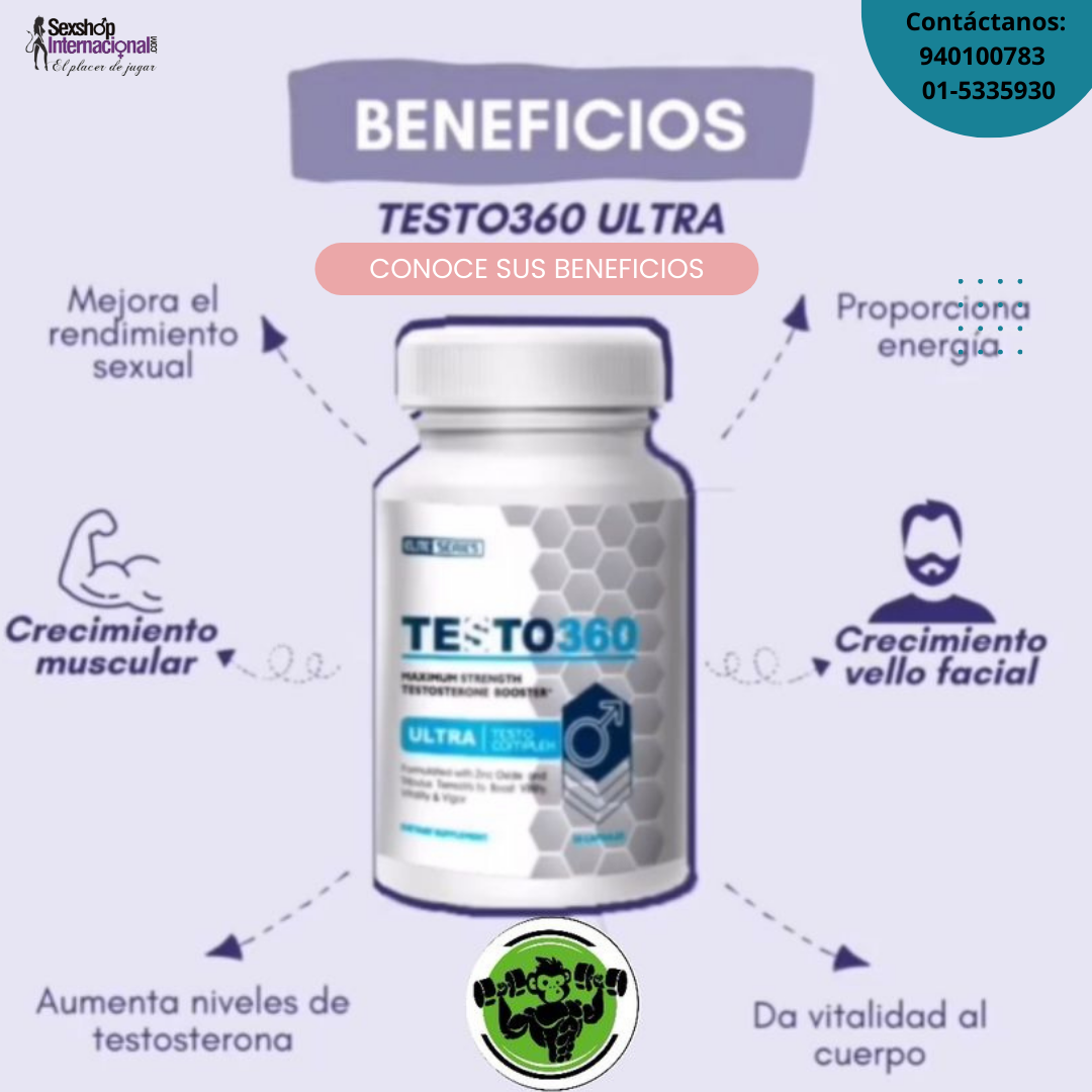 SEXSHOP TESTO 360 MAS ENERGIA Y VITALIDAD 